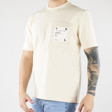 T-shirt Panna in cotone pesante con taschino patch gommata XM4280 2 YES LONDON 
