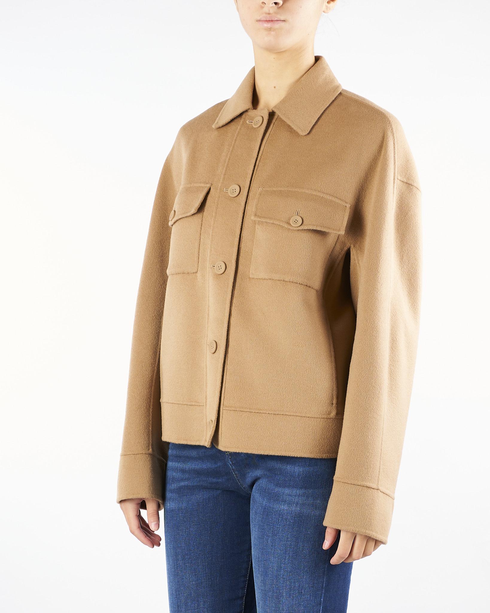 Giacca Cammello boxy in lana, cachemire e seta FIERO 24 MAX MARA STUDIO 