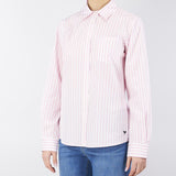 Camicia in popeline di cotone a righe