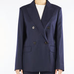 Blazer Blu doppiopetto in flanella PUCCI 13 MAX MARA STUDIO 