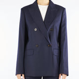 Blazer Blu doppiopetto in flanella PUCCI 13 MAX MARA STUDIO 