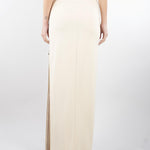 Gonna Burro in crêpe leggero con zip gioiello GO16561E2 193 ELISABETTA FRANCHI 