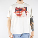 T-shirt Boxy Bianco con stampa HTEM321402 214 ACUPUNCTURE 