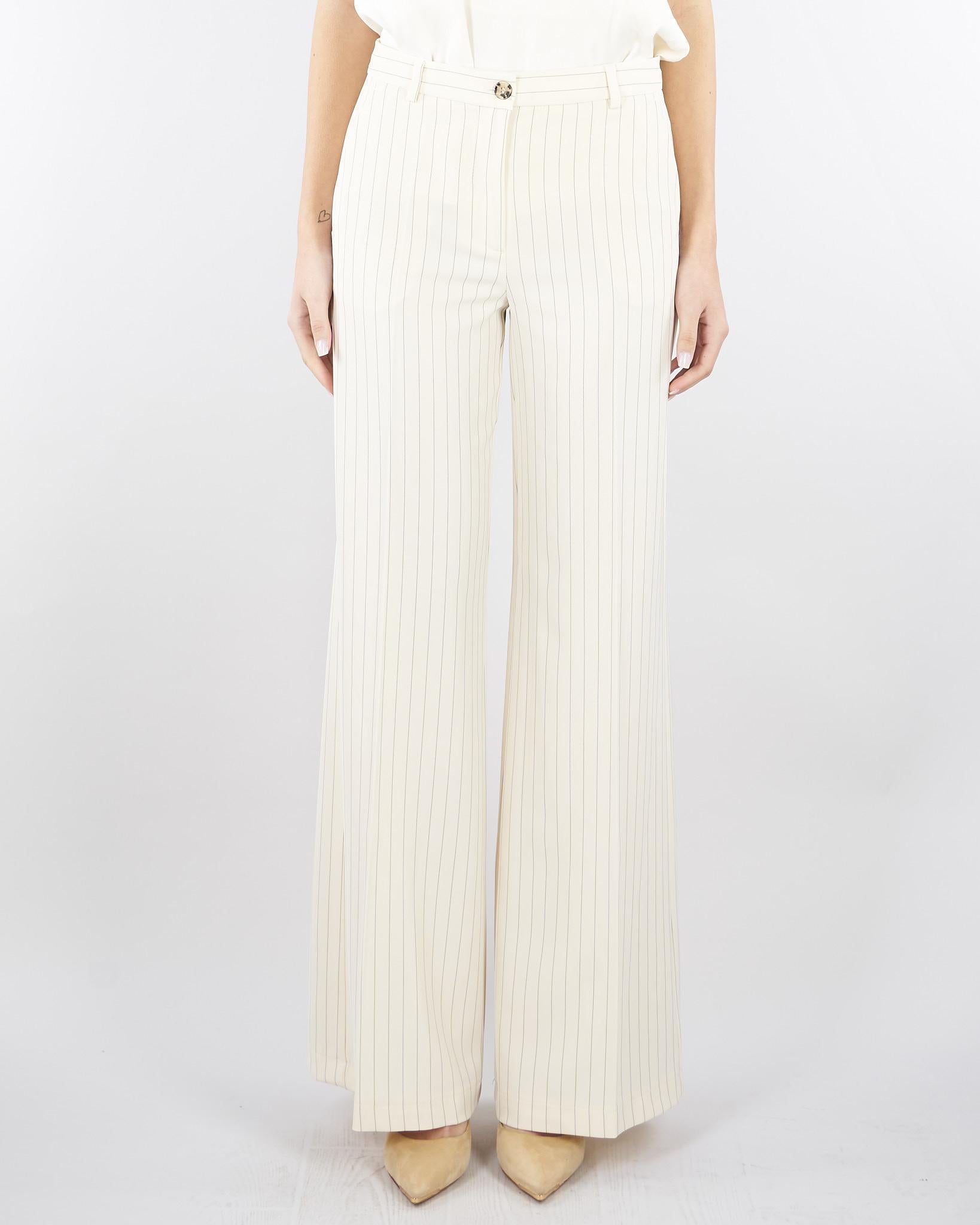 Pantalone Burro Gessato TAB0206 02 VICOLO 