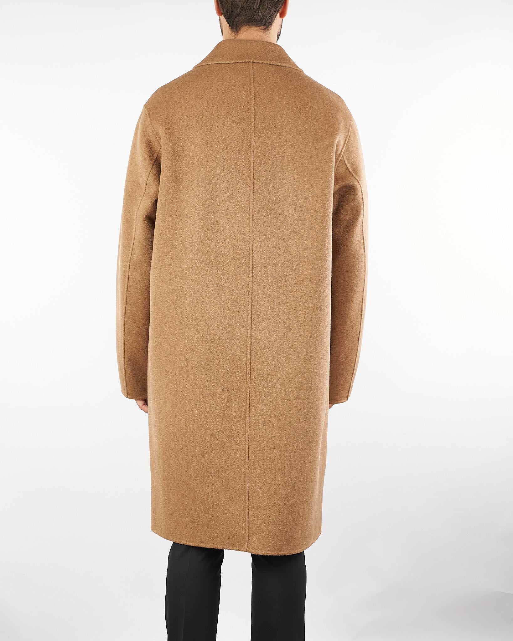 Cappotto Cammello oversize in pura lana B6F0022 12M AMARANTO 