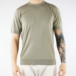 Maglia Verde in pura seta e cotone A010F200 5326 PAOLO PECORA 