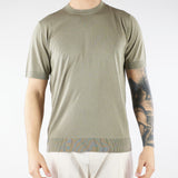 Maglia Verde in pura seta e cotone A010F200 5326 PAOLO PECORA 