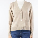 Cardigan Beige in filato di cachemire OMBRA 2 MAX MARA WEEKEND 