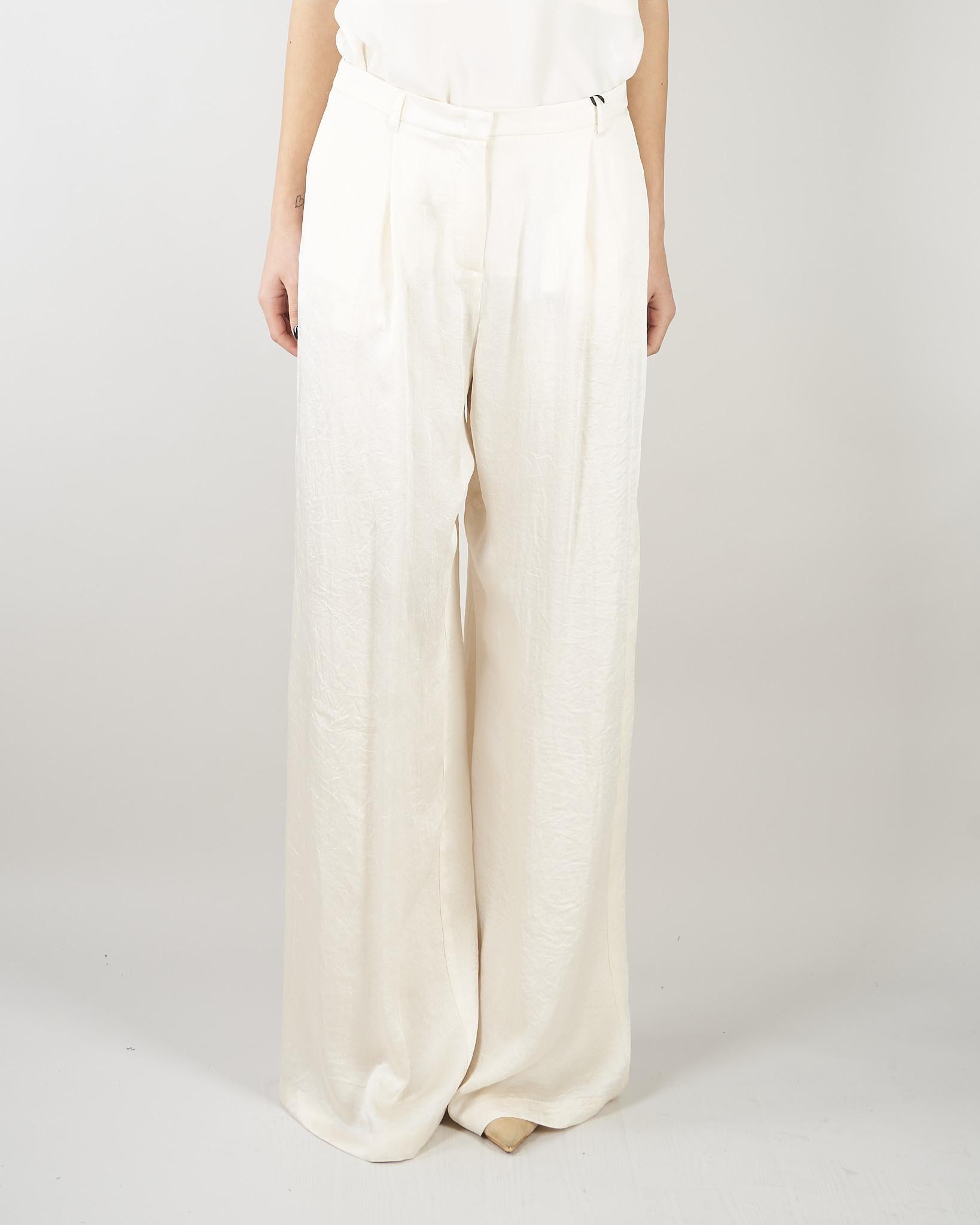 Pantalone Burro ampio in twill crinckle MLMFORMATO 4 MARELLA 