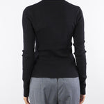 Maglia Nero aderente con catene 2K0331K7S0 K103 PATRIZIA PEPE 