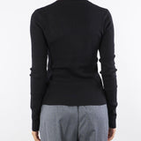 Maglia Nero aderente con catene 2K0331K7S0 K103 PATRIZIA PEPE 