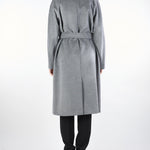 Cappotto Grigio  midi doppiopetto in lana Resina RESINA 11 MAX MARA WEEKEND 