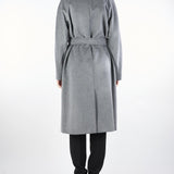 Cappotto Grigio  midi doppiopetto in lana Resina RESINA 11 MAX MARA WEEKEND 