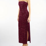 Abito Bordeaux in paillettes ACTMN1263AB4063 85 ACTUALEE 