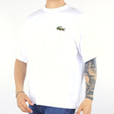 T-shirt Bianco loose fit con maxi logo