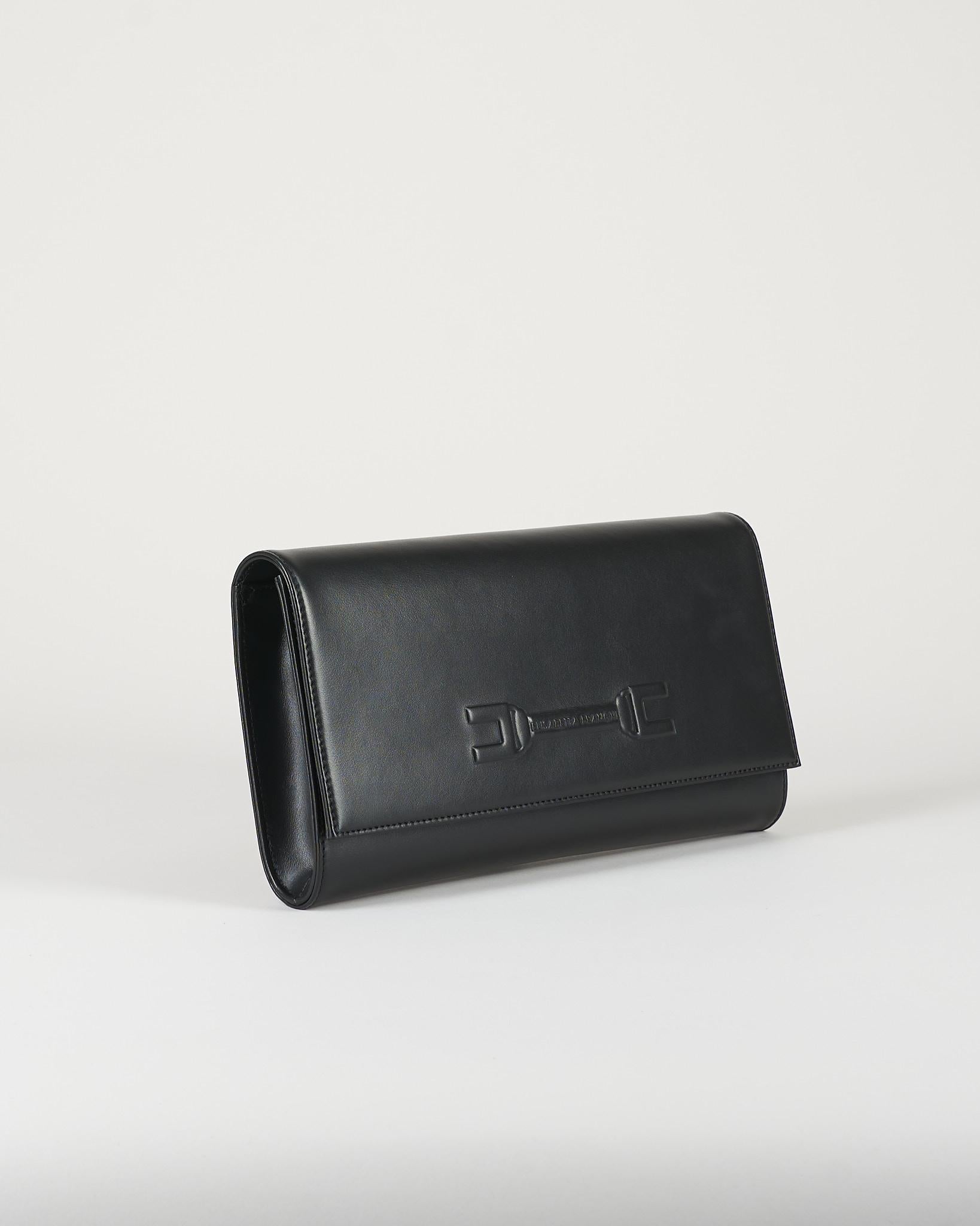 Pouch Nero con logo embossed BS99A61E2 110 ELISABETTA FRANCHI 