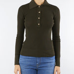 Maglia Polo Verde a costine Maby MABY 308 NENETTE 