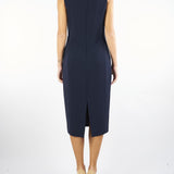 Abito Blu longuette in cady ALFIERE 5 MAX MARA STUDIO 