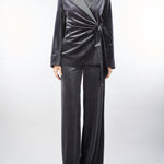 Tailleur Grigio in velluto AT138 98 ATELIER LEGORA 