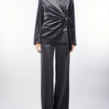 Tailleur Grigio in velluto AT138 98 ATELIER LEGORA 