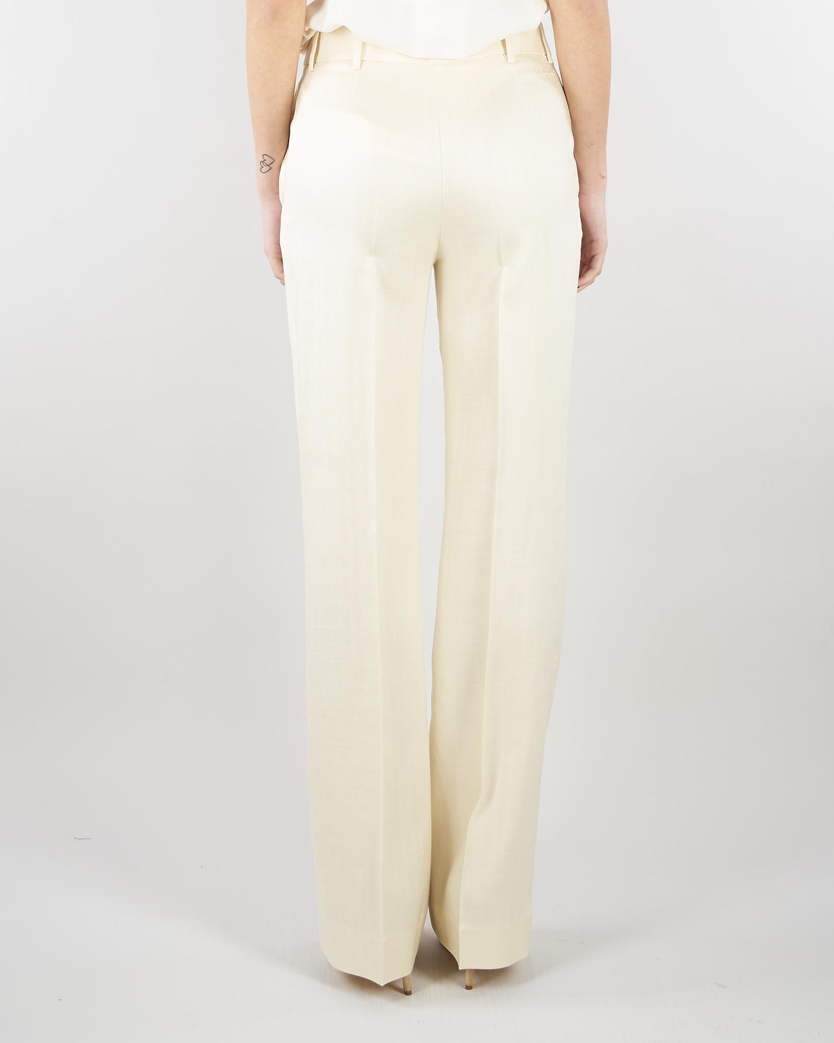Pantaloni sartoriali Vaniglia D48EP069ER3 MF333 ERMANNO BY ERMANNO SCERVINO 