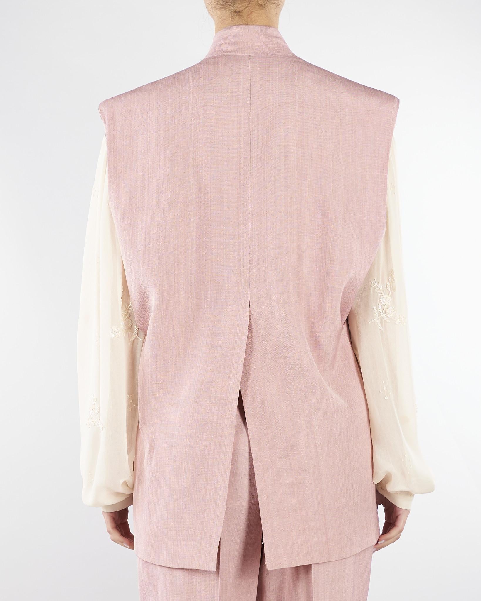 Gilet Oversize Rosa M6PW03 423 MEIMEIJ 