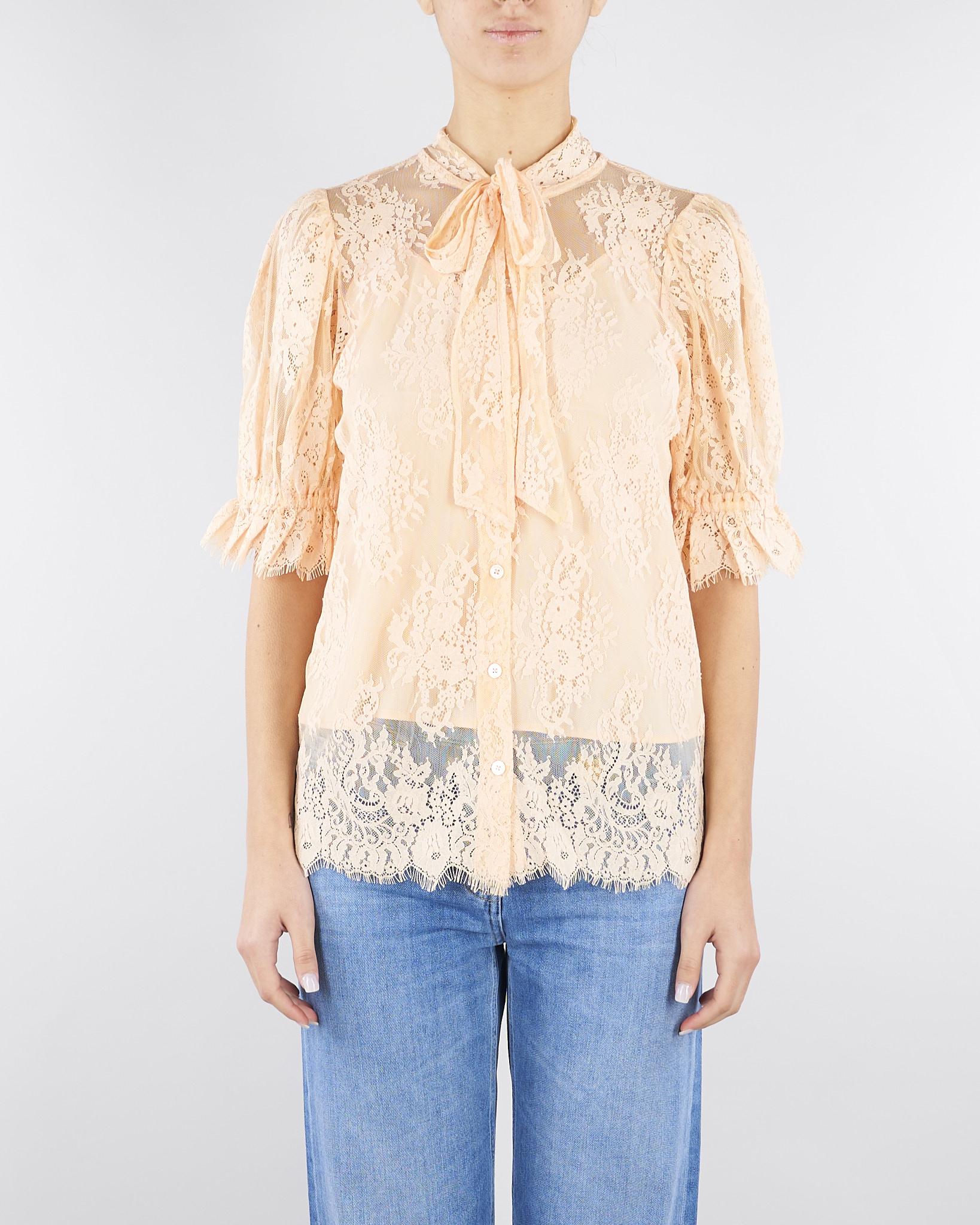 Camicia Pesca in pizzo con fiocco TP2625 11750 TWIN SET 