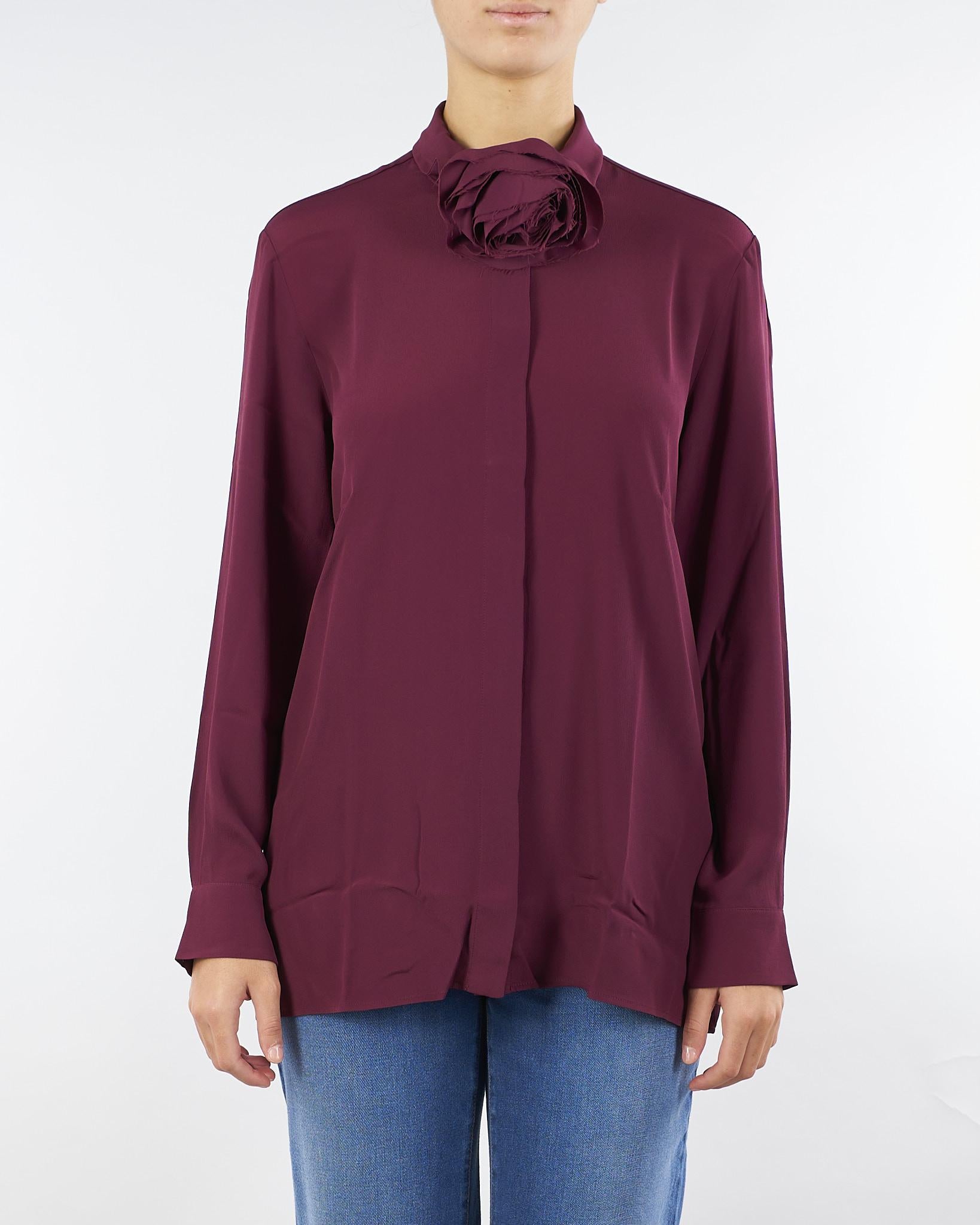 Camicia Bordeaux in crepe misto seta CABIRIA 10 MARELLA 