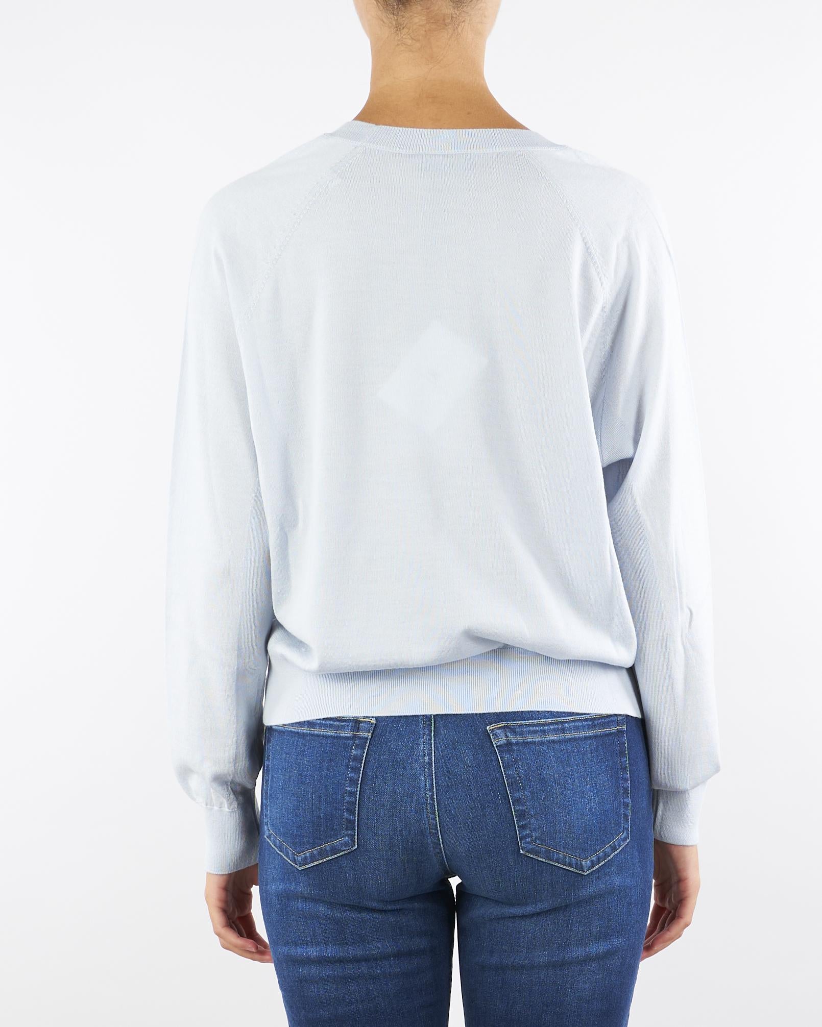 Maglia Starlight in pura lana, seta e cashmere con scollo a V MK34S57E2 EA7 ELISABETTA FRANCHI 