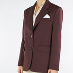 Giacca Coffee in fresco lana con pochette GI16356E2 EA3 ELISABETTA FRANCHI 