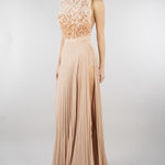 Abito Carne-Burro Red Carpet in tulle e jersey lurex ABR4462E2 X81 ELISABETTA FRANCHI 