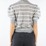 Maglia Grigio-Panna in misto mohair con pizzo TP3251 12756 TWIN SET 