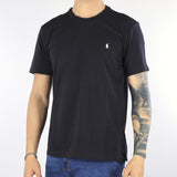 T-shirt Nero con ricamo logo iconico pony