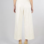 Pantalone Crema in canvas di cotone e lino WKDZIRCONE 1 MAX MARA WEEKEND 