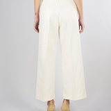 Pantalone Crema in canvas di cotone e lino WKDZIRCONE 1 MAX MARA WEEKEND 