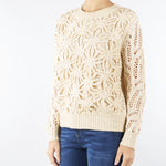 Maglia Cammello con ricamo crochet NS246 70 NO SECRETS 