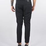 Pantalone Max Nero in fresco lana con elastico in vita