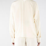 Blusa Burro in seta con cravattino MSTCOLONO 48 MAX MARA STUDIO 