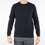 Maglia Blu in lana merinos 30618 400 JEORDIE'S 