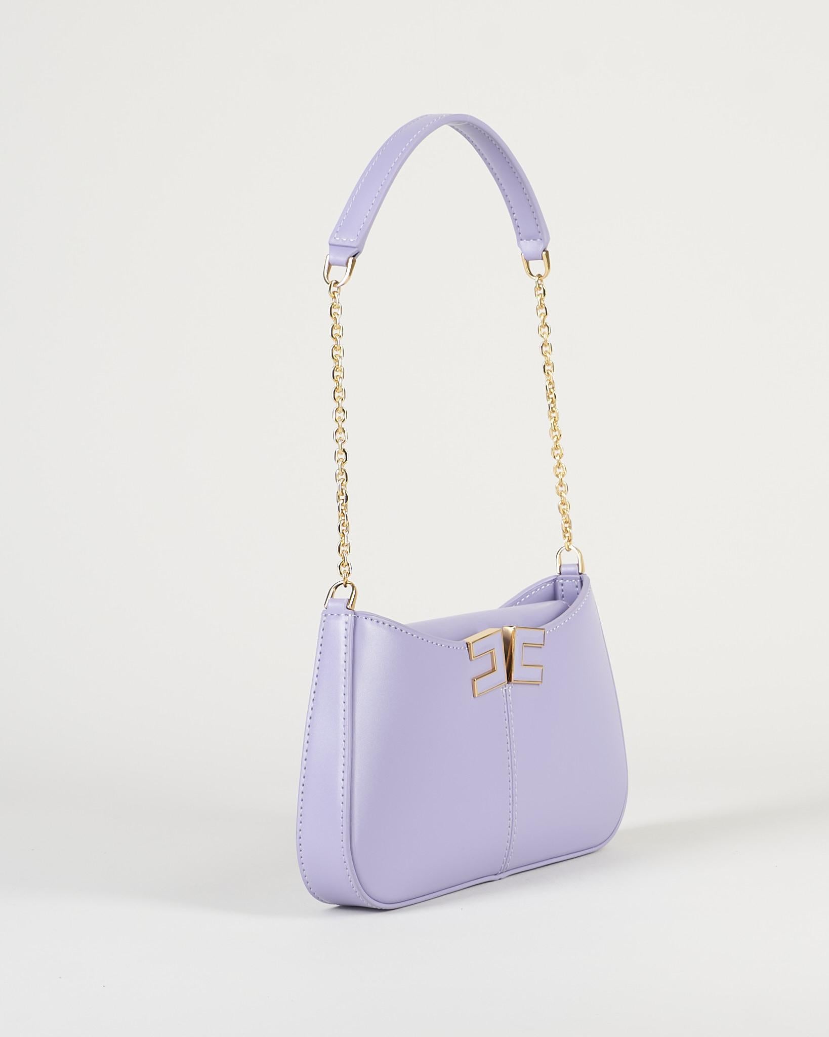 Borsa Lilla a spalla con dettaglio logo BS93A61E2 EV7 ELISABETTA FRANCHI 