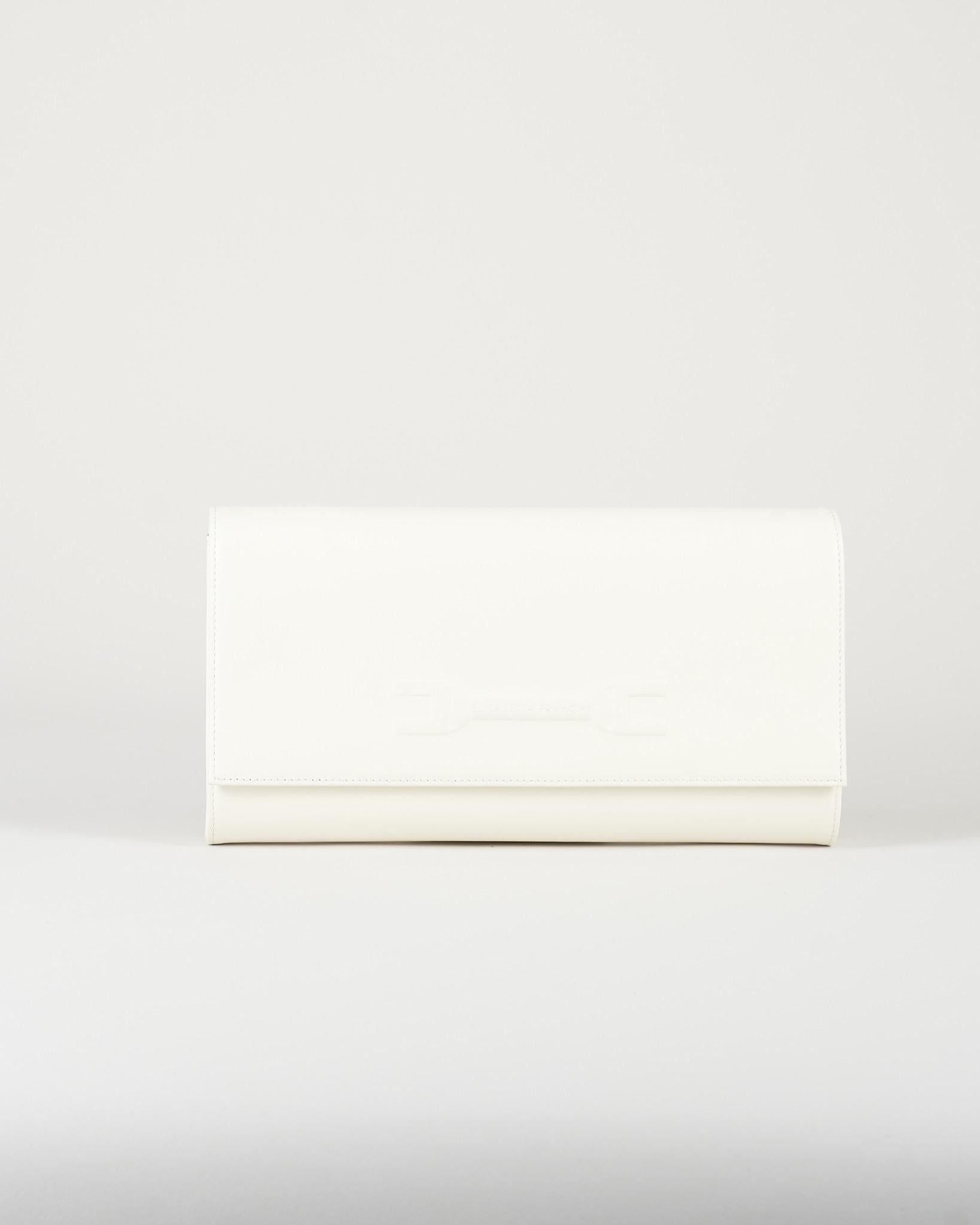 Pouch Avorio con logo embossed BS99A61E2 360 ELISABETTA FRANCHI 