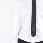 Camicia Bianco-Nero in popeline di cotone con cravatta CA09156E2 221 ELISABETTA FRANCHI 