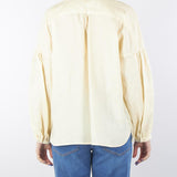 Camicia coreana Beige in lino