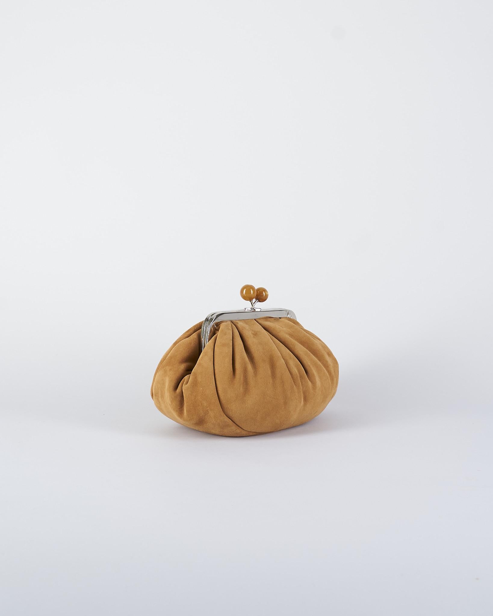 Borsa Cammello Pasticcino Bag Small in suede VALOIS 2 MAX MARA WEEKEND 