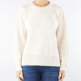 Maglia jacquard Panna RI5FP009 1041 ICONA 