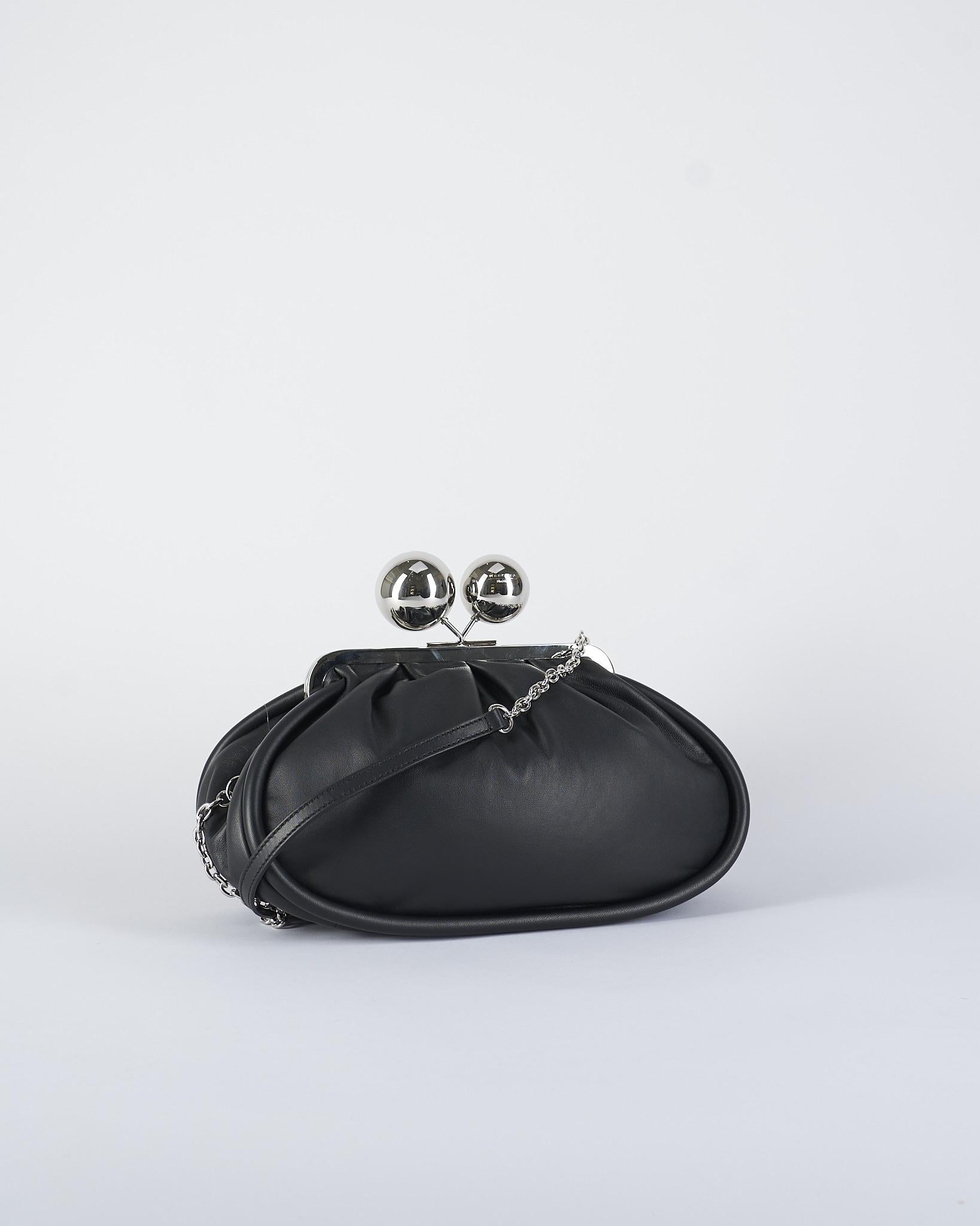 Borsa Nero Pasticcino Bag medium in nappa lucida MILVANEW 7 MAX MARA WEEKEND 