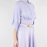 Camicia Lilla in georgette con fusciacca CA14761E2 EV7 ELISABETTA FRANCHI 