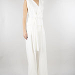 Pantalone Bianco wide leg con elastico SS260084 1 ELEH 