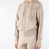 Felpa jacquard Beige in maglia NS272 30 NO SECRETS 
