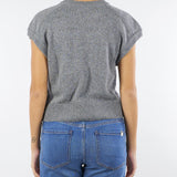 Gilet Grigio in maglia Mikol MIKOL 742 NENETTE 